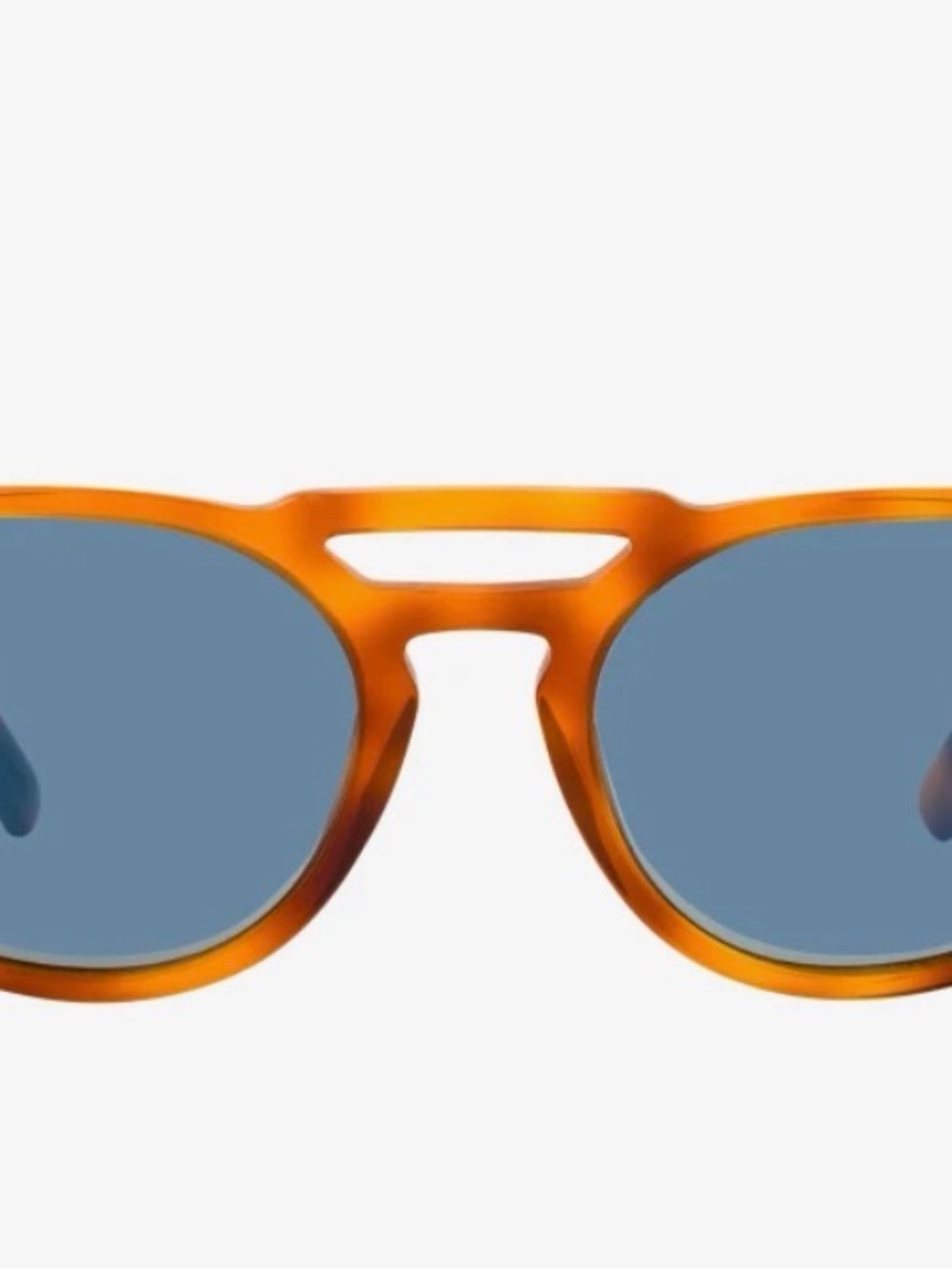 Persol Terra di Siena Tortoiseshell Sunglasses with Dark Blue Polarized Lenses - Picture 6 of 8